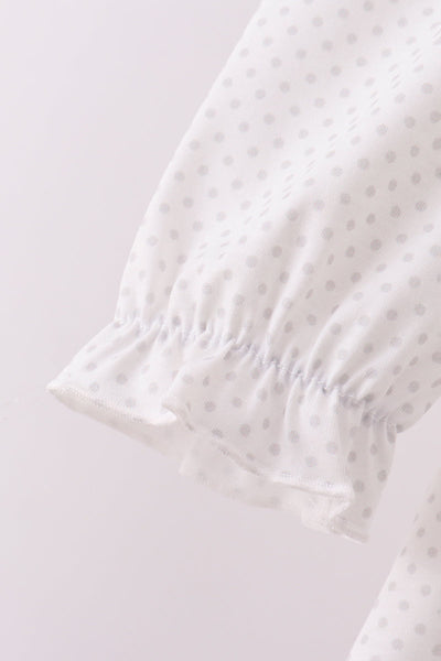 Bee mine applique ruffle pants set